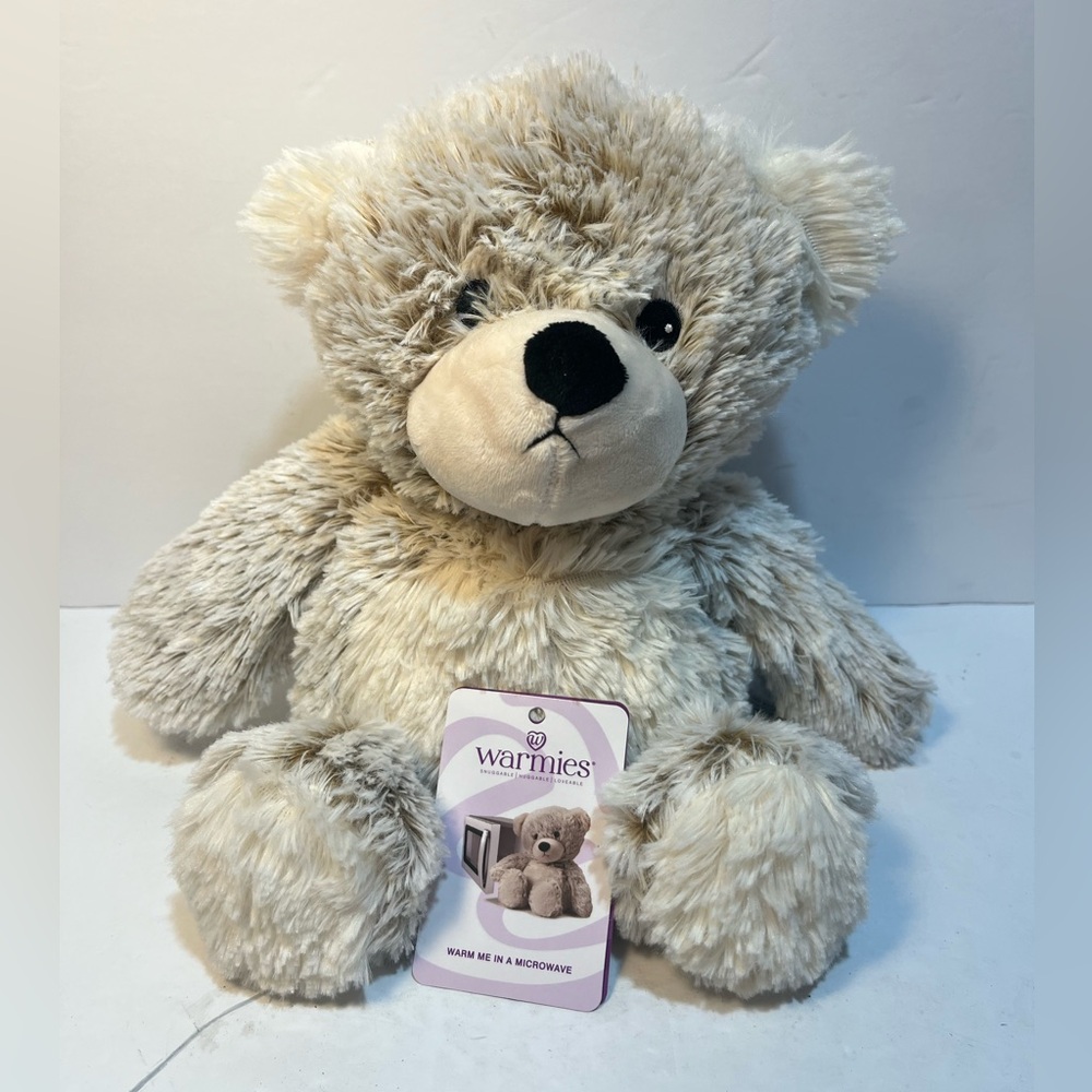 Warmies Marshmallow Bear Microwavable Lavender Scented Snuggable Plush Bear NEW